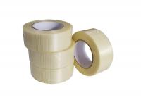 China Clear Fiberglass Mesh Tape , Heavy Duty Mesh Tape Carton Seaming / Package factory