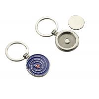 Quality Color Filling Multifunction Trolley Token Coin Metal Keychain Holder Keyring for sale