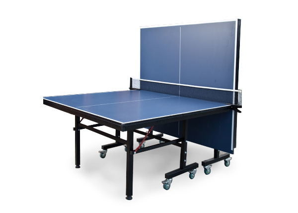 Quality Single Folding Indoor Table Tennis Table Easy Install MDF Material With Post / Net for sale