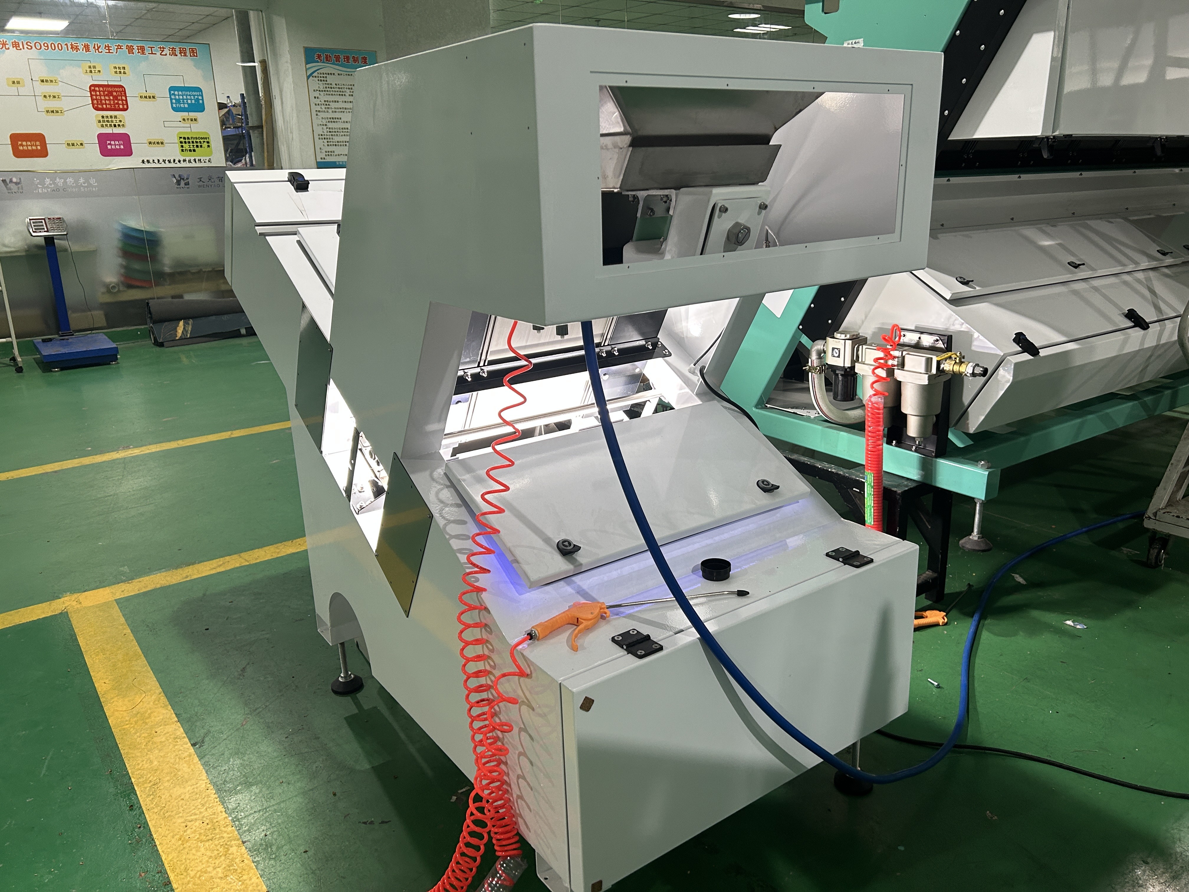 China America FPGA Processing Chip Optical Candlenut Color Sorter Machine For Spices Sorting factory