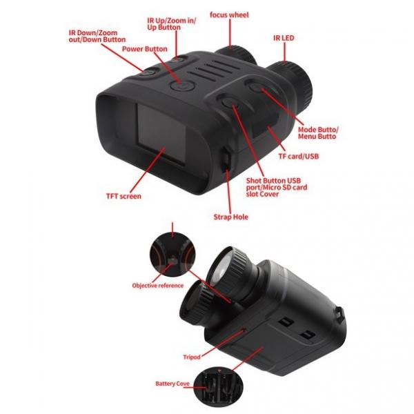 Quality 42MP Digital Infrared Night Vision Binoculars For Hunting Travel Surveillance for sale