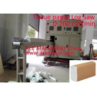 Quality Automatic Servo Control Log Saw Machine For Interfold Napkin Tissue Paper for sale