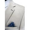 China Custom Mens Casual Blazer Jacket , Mens White Blazer Jacket Plus Size Beige factory