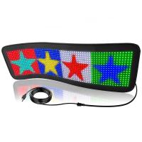 China Flexible LED Display Matrix Panels HD Full Color APP Control Soft Rear Window Car Sign factory