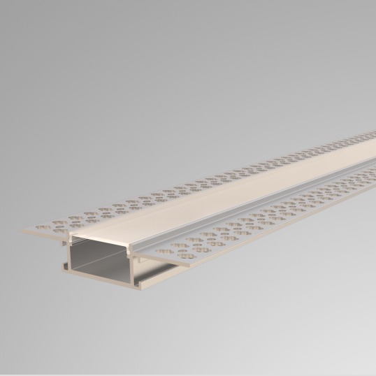 Quality Aluminum Alloy Drywall Plaster LED Profile 76*15mm Oblong Anodized for Frameless for sale