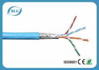 China SFTP Cat5e Lan Cable Braiding Shielded Ethernet 24AWG CU CCAG CCA Wire HDPE Insulation factory