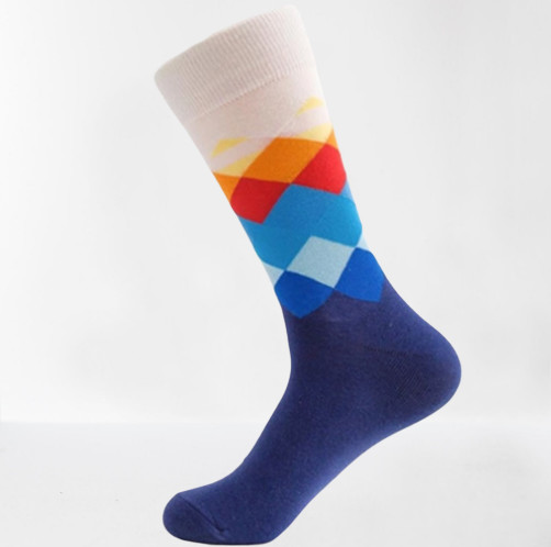 China Fashion Happy Socks Men  , Assorted Colorful Premium Cotton Sock For Women factory