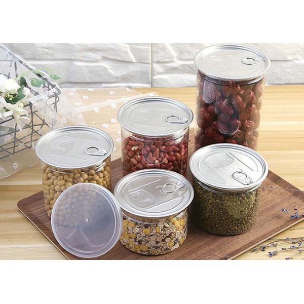 Quality Transparent Plastic Jar Containers For Food Canning 280Ml 500Ml 650Ml for sale