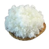 China 1.5D 51mm Non Siliconized Recycled Polyester Staple Fiber Quilt Filling Whitening factory