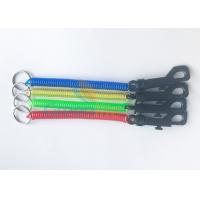 China TPU Material Plastic Spring Tethers Customized With Black PP Snap Hook Key Ring factory