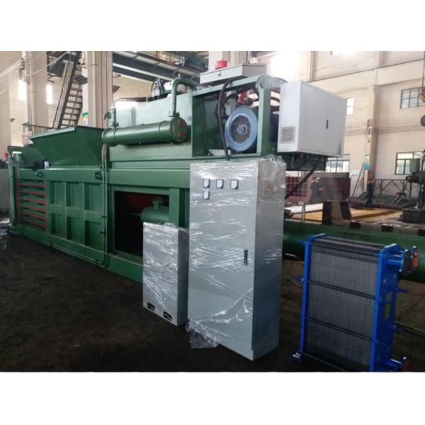 Quality Wastepaper And Pet Bottle 52.5KW Horizontal Press Machine for sale