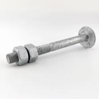 China ASTM A394 Type 0 Hot Dip Galvanized Step Bolt with two Nuts for Tower factory