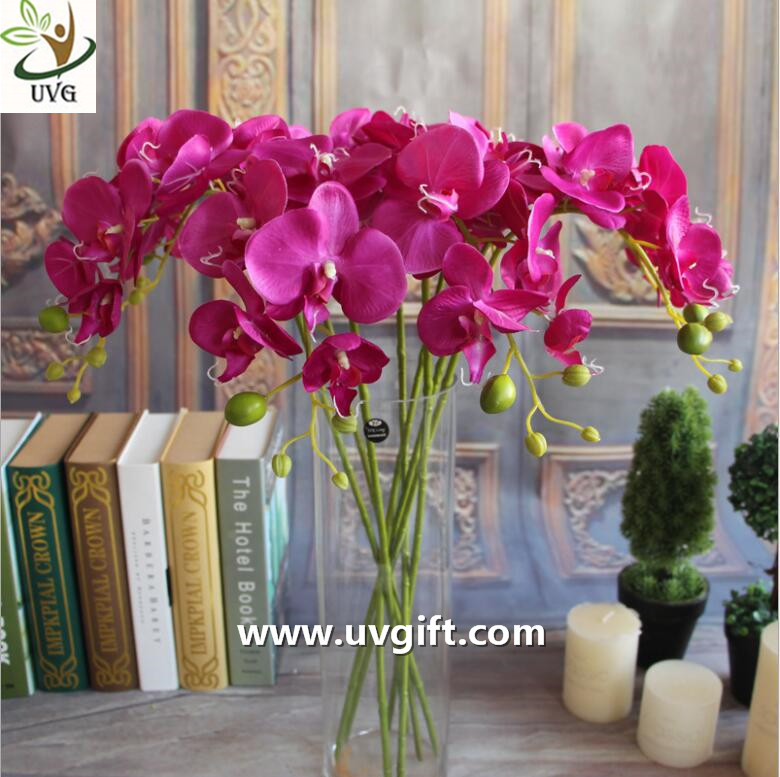China UVG Silk blossom wholesale artificial orchid flowers for wedding decoration centerpieces factory