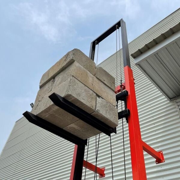 Quality Hydraulic 300kg Manual Straddle Stacker Self Loading Portable for sale