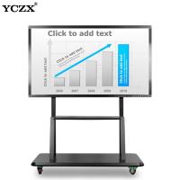 China Finger Touch  Interactive Flat Panel 43 10 Points Infrared LCD Whiteboard For School factory