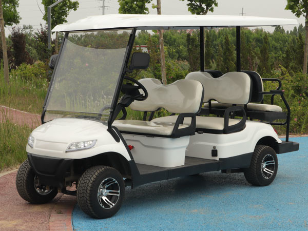 Quality Factory Price White 6 Person 35 Mph Electric Golf Cart Club Car ODM OEM Lead-Acid Battery for sale