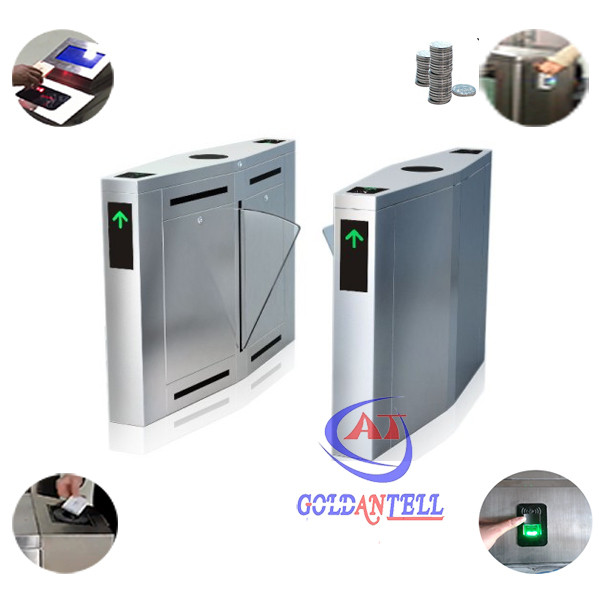 Quality RFID Reader Security Full Auto Entrance Turnstiles High Speed Gate Systems Barcode Control for sale