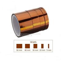 China Electronic Components Amber 0.03mm Kapton Polyimide Tape , Kapton Tape Insulation Voltage factory