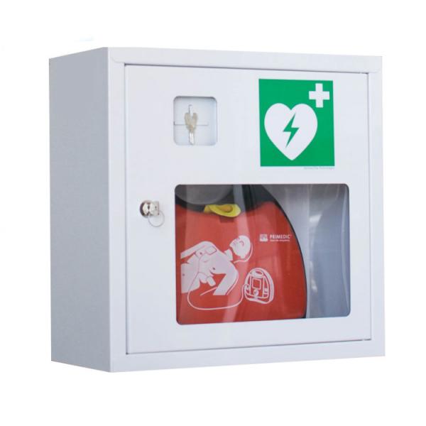 Quality Lockable AED Cabinet / AED Wall Box 370x370x170mm With Emergency Key for sale