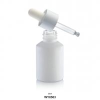 China 30ml White Empty Dropper Bottles / Medical Oval Glass Clear Dropper Bottles factory