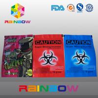 Quality Custom Logo Caution Herbal Incense k Bags 10g 4g Chemical Voodoo Spice Smoke Bag for sale