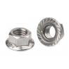 China DIN6923 18-8 Stainless Steel Serrated Flange Locknuts Hexagon Nuts with Flange factory