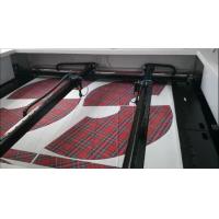 Quality Vision Cameras Printed Textile Laser Cutting Machine Two axis cutting heads for sale