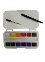 Buy cheap 12 / 18 / 24pcs / Plastic Box Solid Art Painting Colours Children'S Watercolor from wholesalers
