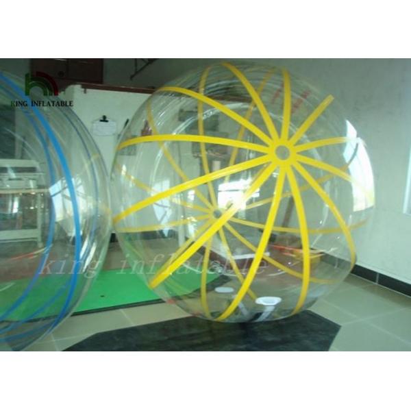 Quality 1.0mm PVC / TPU Inflatable Walk On Water Ball Walking Ball Self-Stand 2m Diameter for sale
