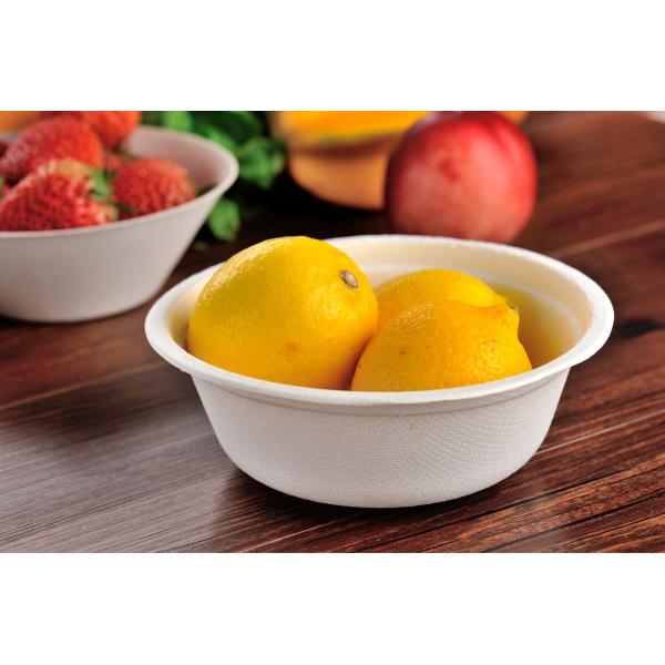 Quality Round Compostable Bagasse Bowls Biodegradable Disposable Sugarcane for sale