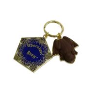 Quality Gold Nickel Plating Company Logo Keychain Advertising Keychain SGS for sale