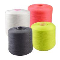 China 20s/2 30s/2 40s/2 50s/2 60s/2 100% Polyester Dyed Yarn White Black Red Blue factory