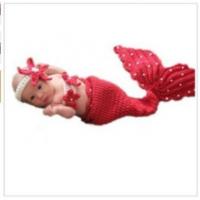 China Baby Photography Prop Crochet Knitted Baby Hats Girl Boy Baby Costume Mermaid style factory