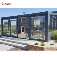 China Winter Garden Villa House Free Standing Veranda Aluminium Glass Sunroom for sale