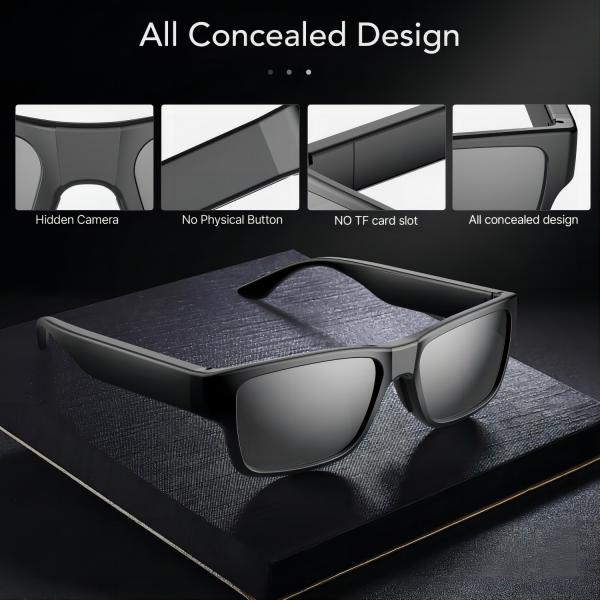 Quality Remote Control Smart Camera Sunglasses FHD 1080P Audio For Covert Activities for sale