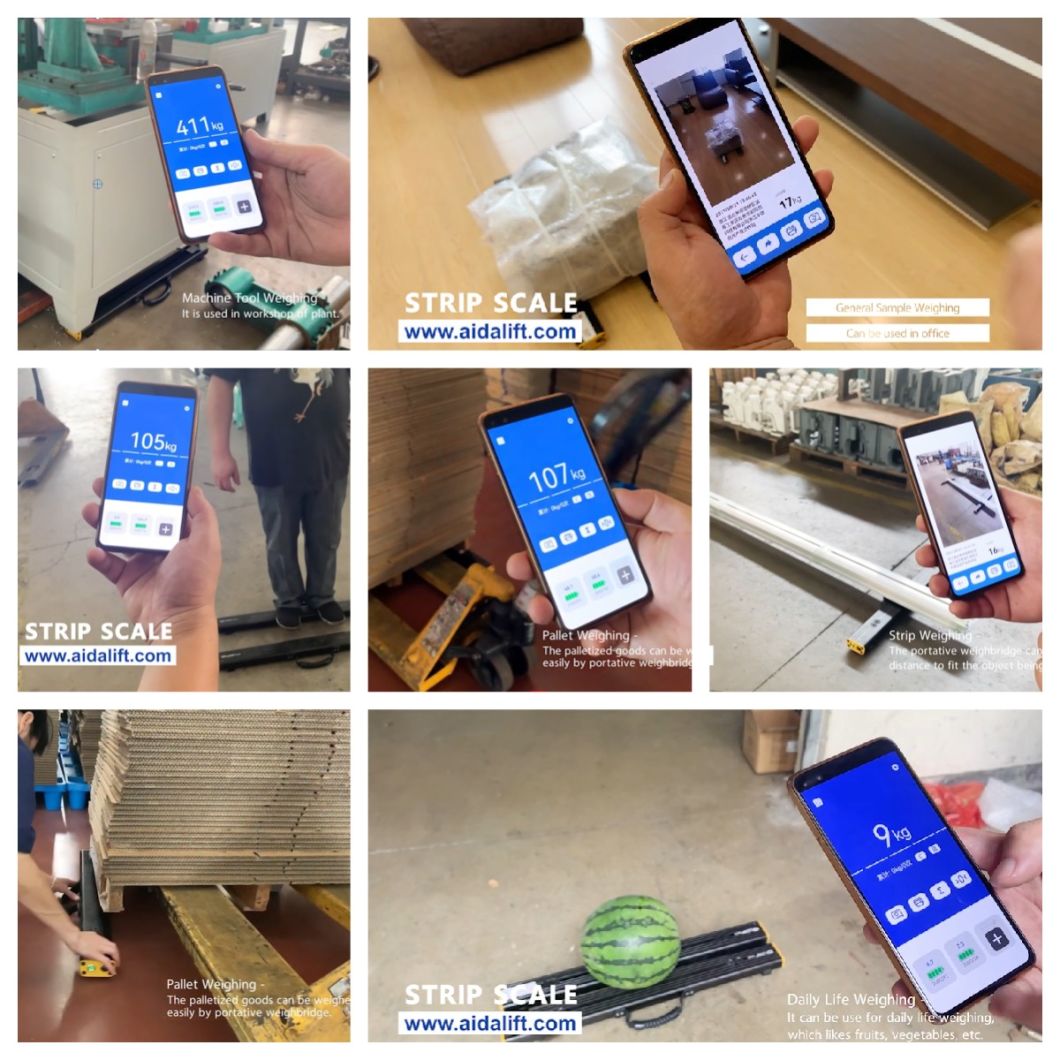 Portable Industrial Pallet Scale Weigh Range 1-4500kg bluetooth APP Printing Onsite