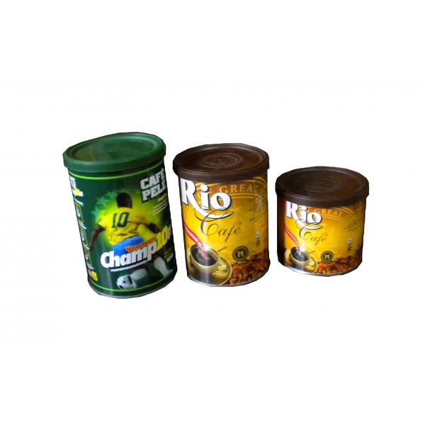 Quality 250ml Coffee Tin Cans Food Storage 0.21mm Coffee Storage Box for sale