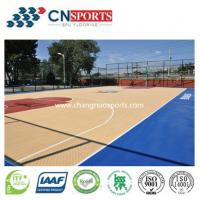 Quality Dark Blue Crystal Wood Basketball Flooring Wear Resisting for sale