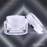 China SR-2302A 15G 30G 50G Plastic Cosmetic Jars with Screw cap Sealing Type factory