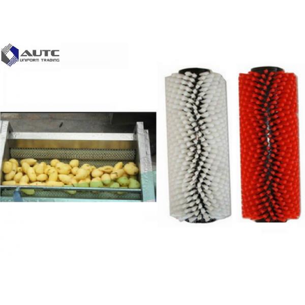 Quality Potato Cylindrical Roller Brush Washing Food Grade Stainless Steel OEM for sale