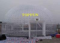 China 8m Diameter Inflatable Party Tent Clear Dome Tent Noncontinuous Type factory