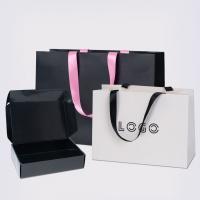 China Customized Handmade Large Portable Fashion Shopping Paper Gift Rectangular Green Bag factory