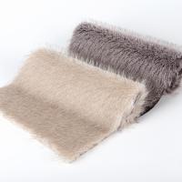 China 70-80mm Pile Length Acrylic Hair Tippy Dyeing Synthetic Fur Fabric for Winter Coat factory