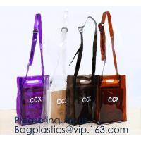 China Custom Logo Home Textile Clear Vinyl PVC Plastic Quilt Blanket Zipper Bag With Handles,promotional pvc shopping bag for sale