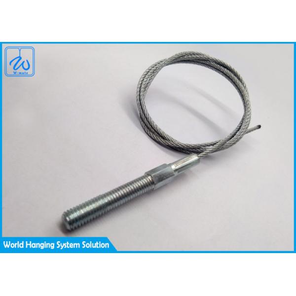 Quality 7x7 1.5mm Stainless Steel Wire Rope Assembly End Fittings With Swaged Eyebolt for sale