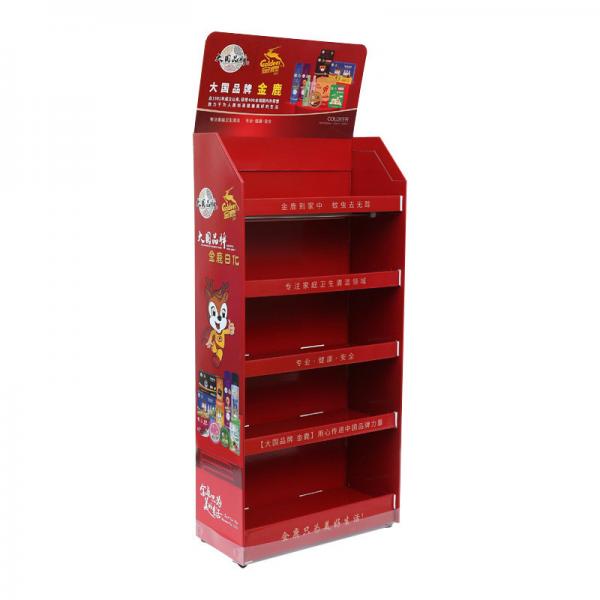 Quality Corrugated Pop Up Cardboard Counter Display Merchandise Retail Pos Display Rack for sale