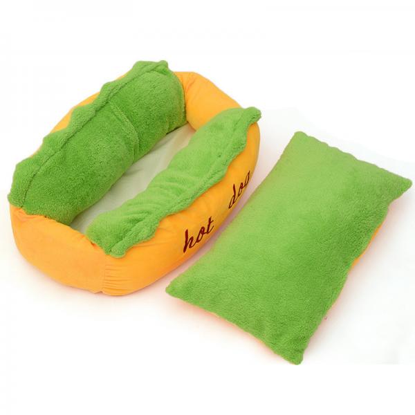 Quality Various Size Pet Bed Warm Soft Fiber Dog Lounger Bed Available In All Seasons for sale