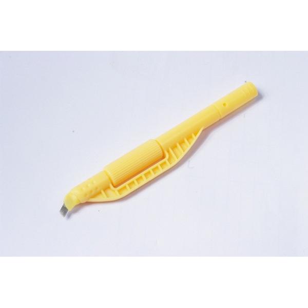 Quality Disposable manual tattoo pen in professinal , yellow Microshading Handpiece and for sale