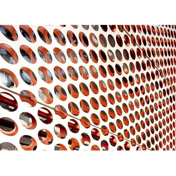 Quality Perforated Aluminum Sheet , Aluminum Perforated Metal Panel Lightweight Is Suitable For Architectural Decoration for sale