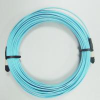 China Aqual color 50 / 125um OM3 Fiber Optical Cable Duplex 10Gb Multimode 2 x MSFP LC Male factory